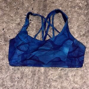 Lululemon size 10 Blue Strappy Sports Bra